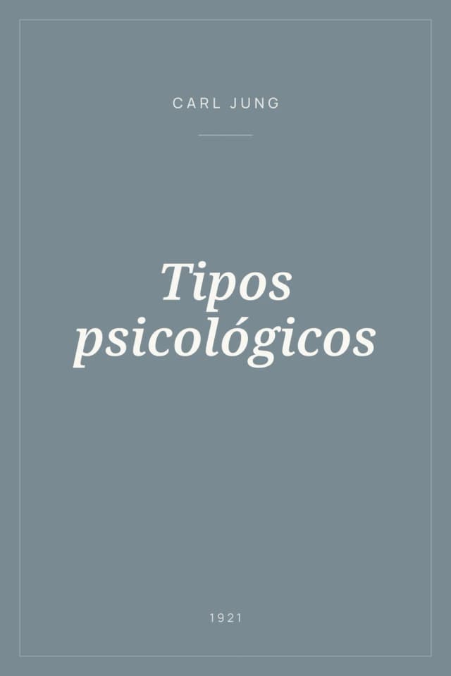 Portada de Tipos psicológicos