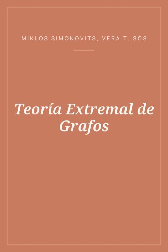 Portada de Teoría Extremal de Grafos