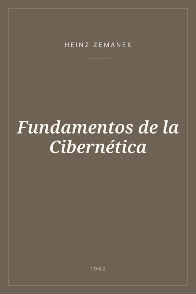 Portada de Fundamentos de la Cibernética