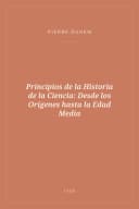 Portada de Principios de la Historia de la Ciencia: Desde los Orígenes hasta la Edad Media