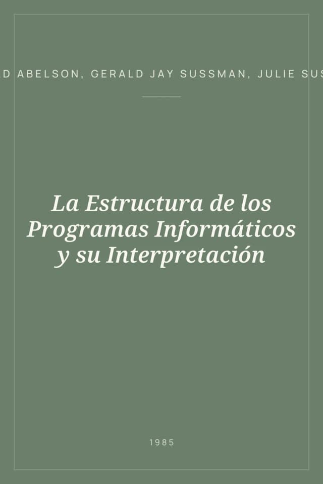 Portada de La Estructura de los Programas Informáticos y su Interpretación