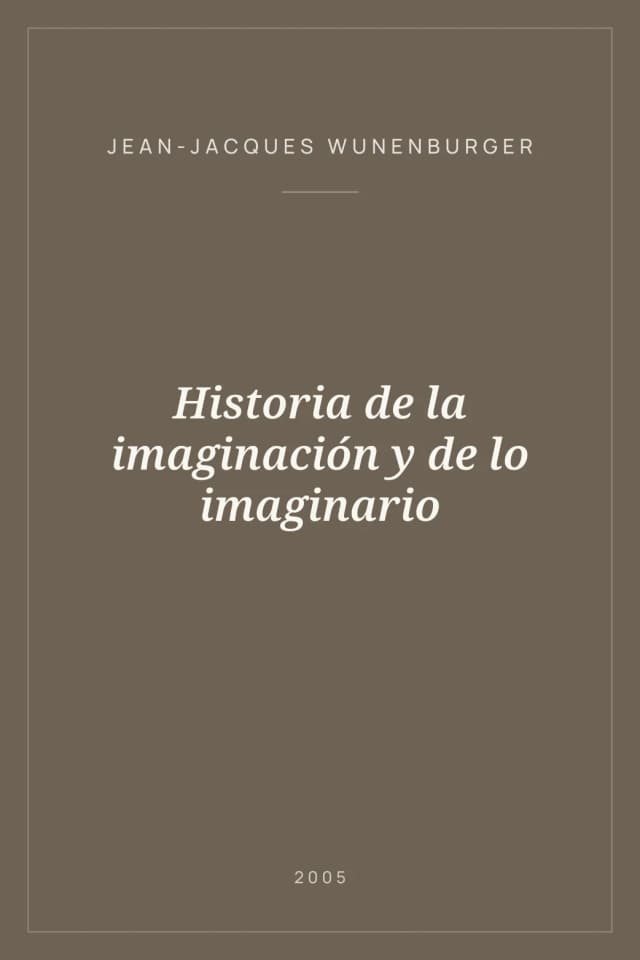 Portada de Historia de la imaginación y de lo imaginario
