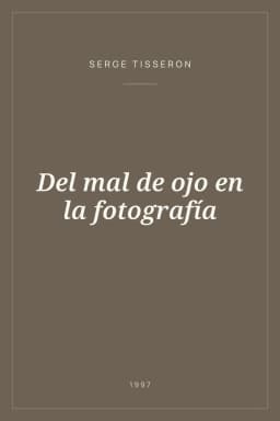 Portada de Del mal de ojo en la fotografía