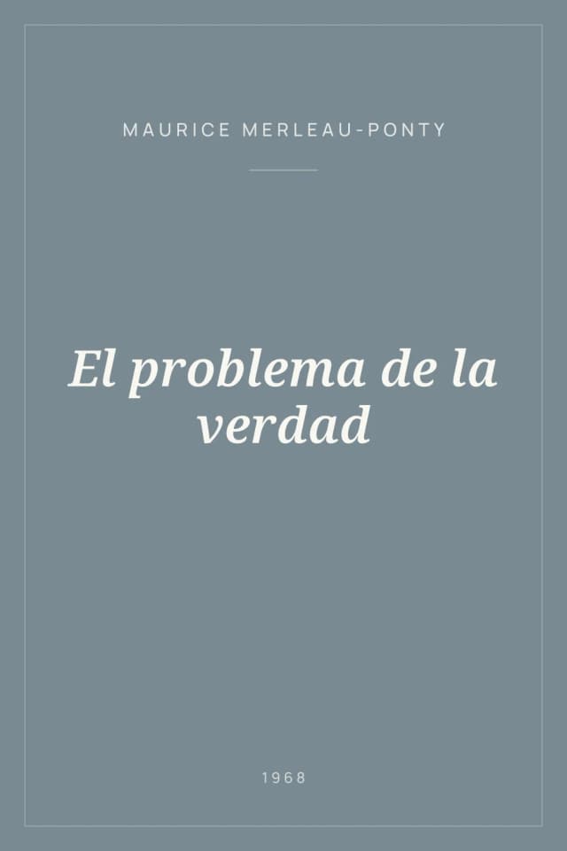 Portada de El problema de la verdad