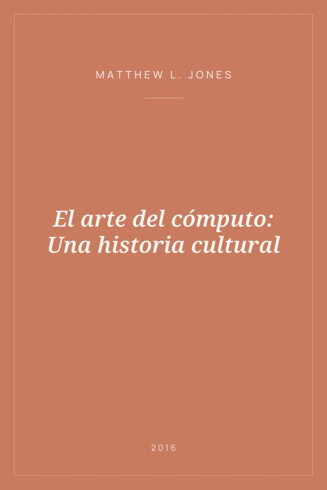 Portada de El arte del cómputo: Una historia cultural