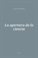 Portada de La apertura de la ciencia