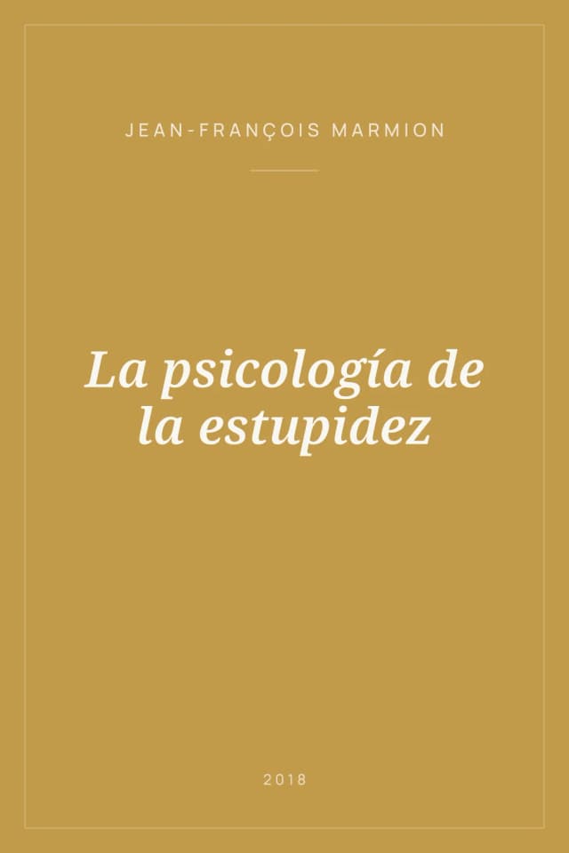 Portada de La psicología de la estupidez