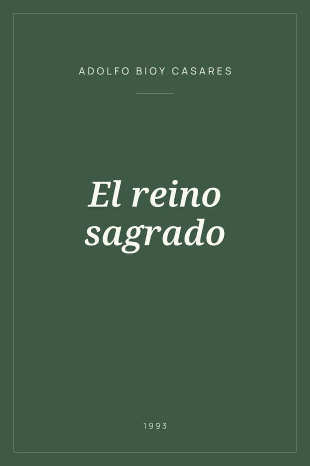 Portada de El reino sagrado