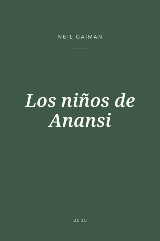 Portada de Los niños de Anansi