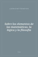 Portada de Sobre los elementos de las matemáticas, la lógica y la filosofía