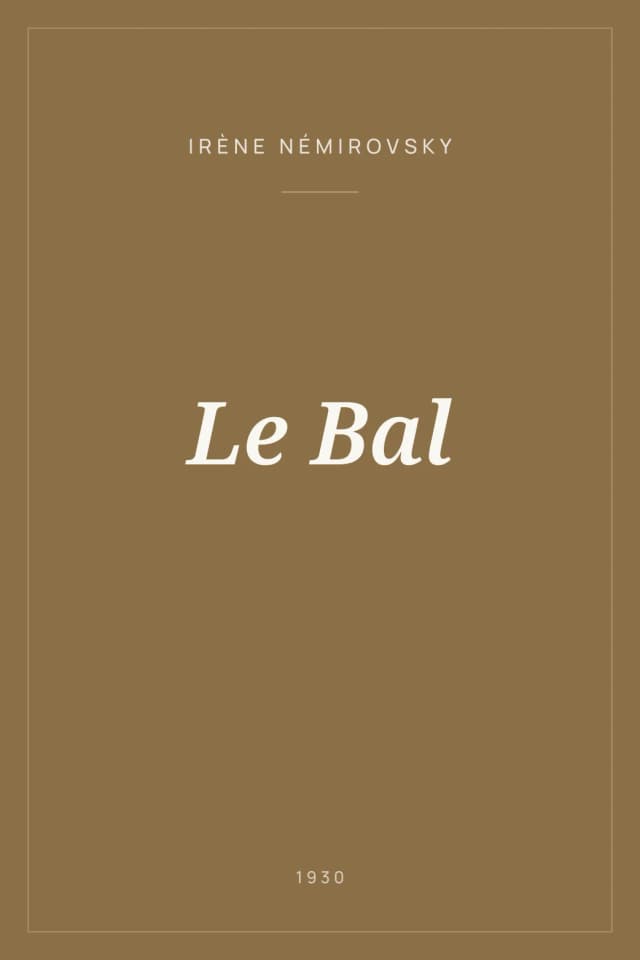 Portada de Le Bal