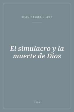 Portada de El simulacro y la muerte de Dios