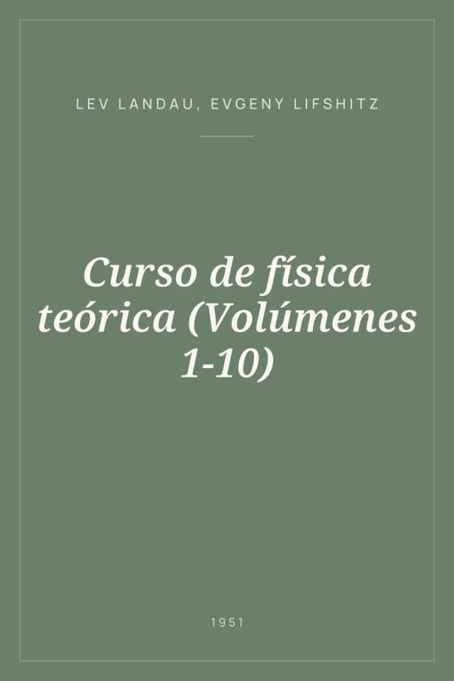 Portada de Curso de física teórica (Volúmenes 1-10)