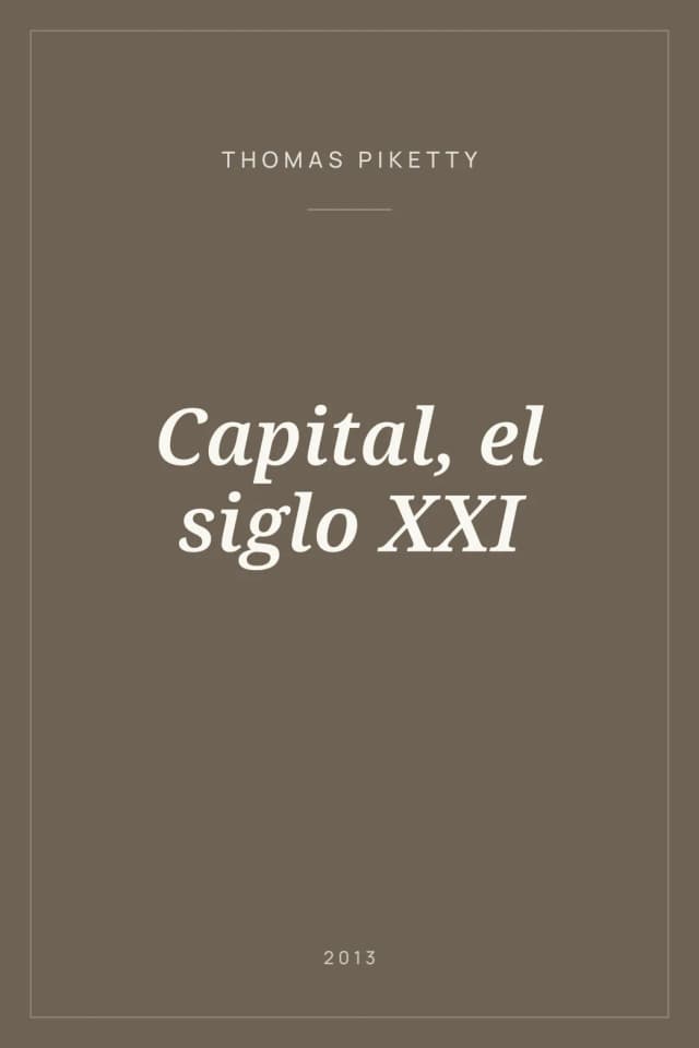 Portada de Capital, el siglo XXI
