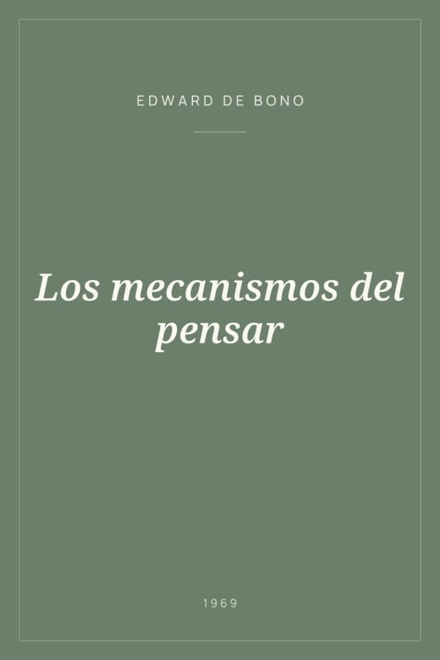Portada de Los mecanismos del pensar
