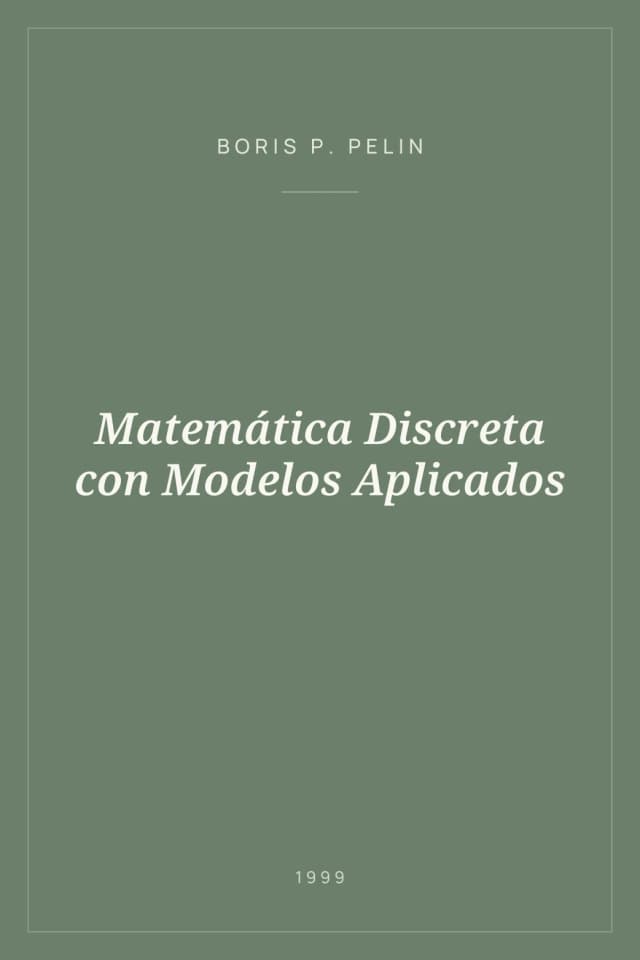 Portada de Matemática Discreta con Modelos Aplicados