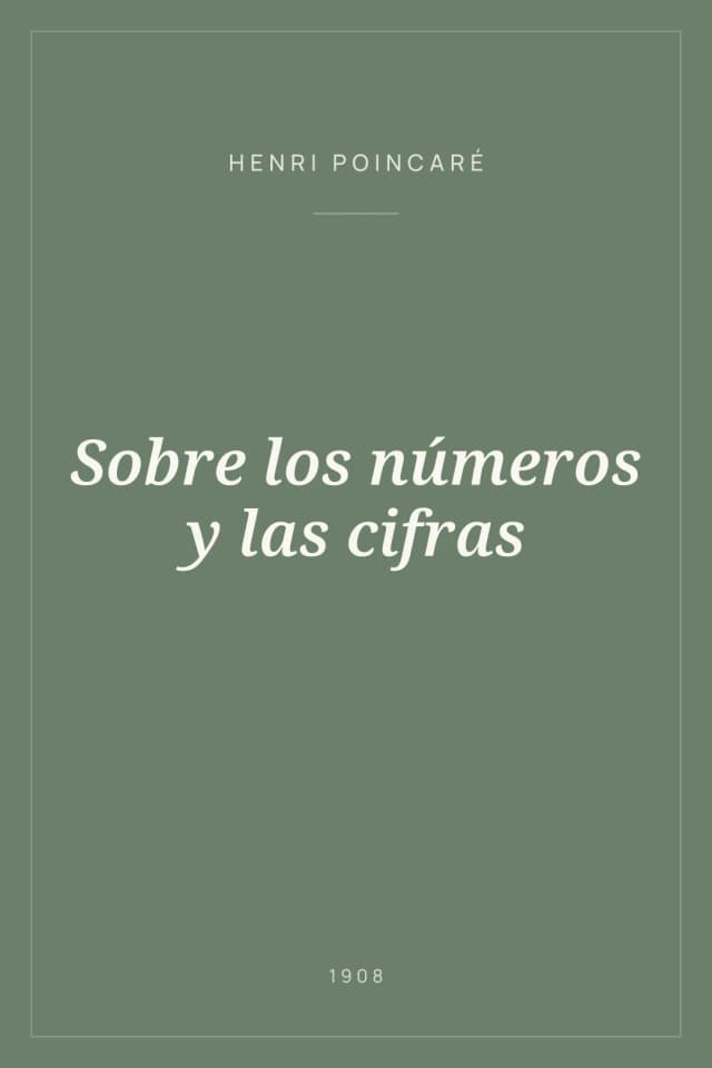 Portada de Sobre los números y las cifras