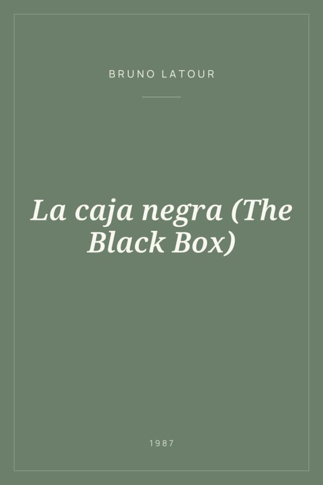 Portada de La caja negra (The Black Box)
