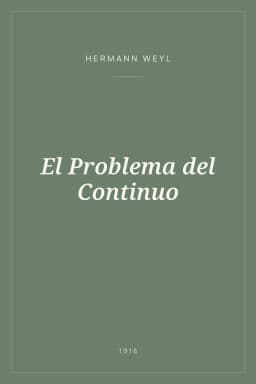 Portada de El Problema del Continuo