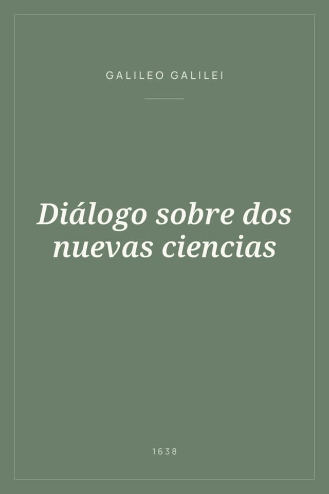 Portada de Diálogo sobre dos nuevas ciencias