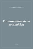 Portada de Fundamentos de la aritmética