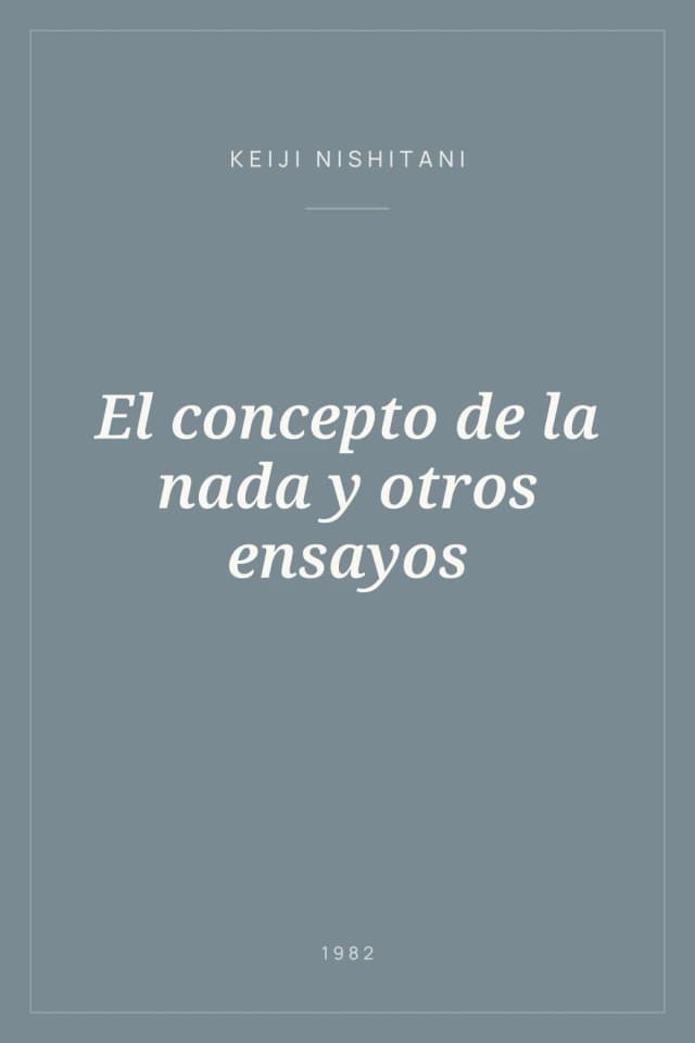 Portada de El concepto de la nada y otros ensayos
