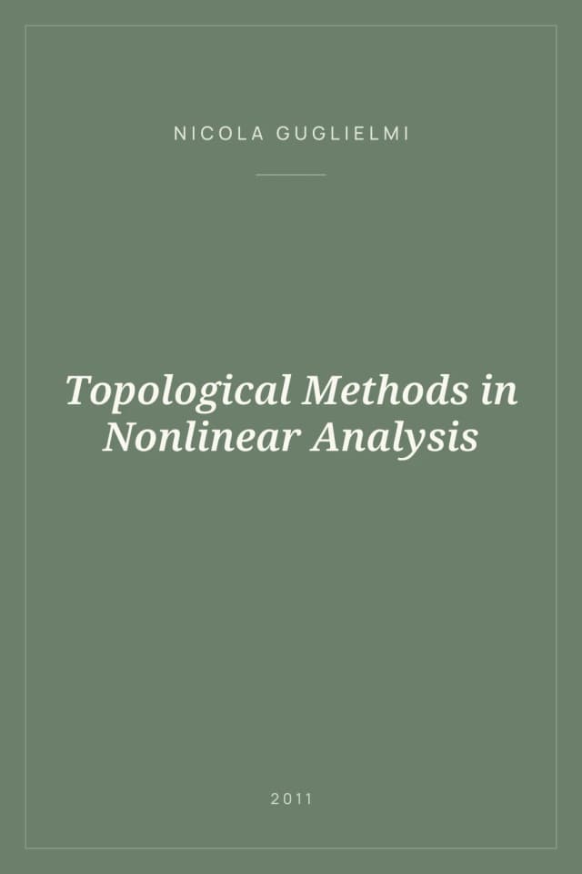 Portada de Topological Methods in Nonlinear Analysis
