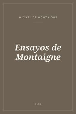Portada de Ensayos de Montaigne