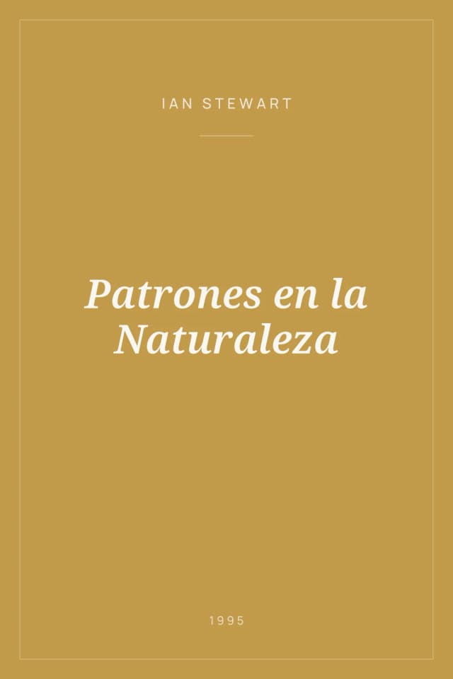 Portada de Patrones en la Naturaleza