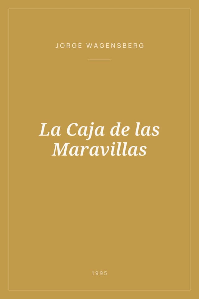 Portada de La Caja de las Maravillas