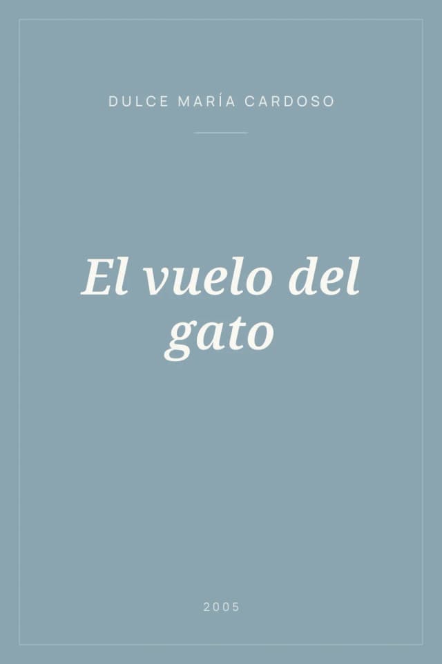 Portada de El vuelo del gato