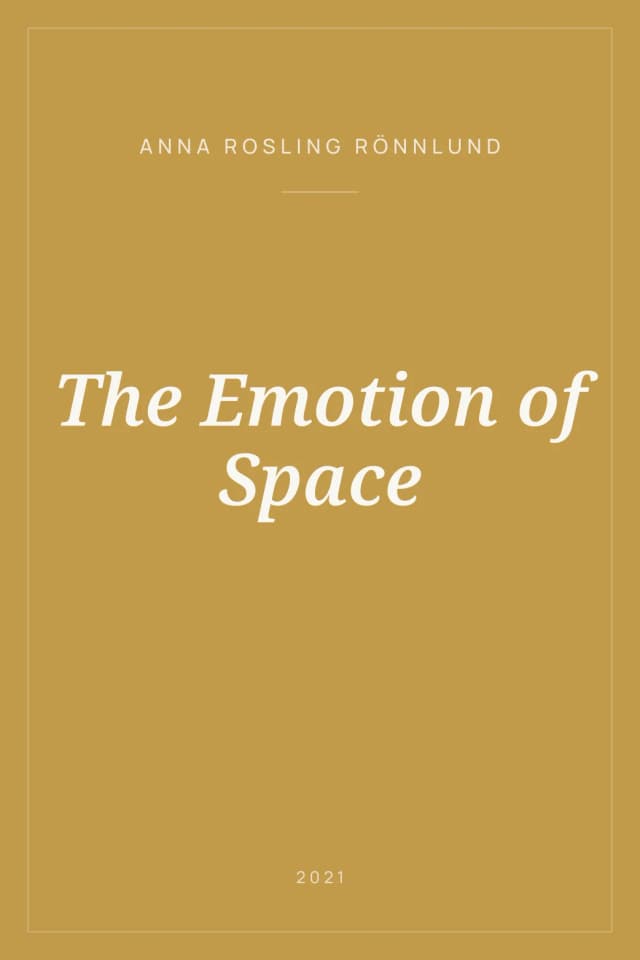 Portada de The Emotion of Space