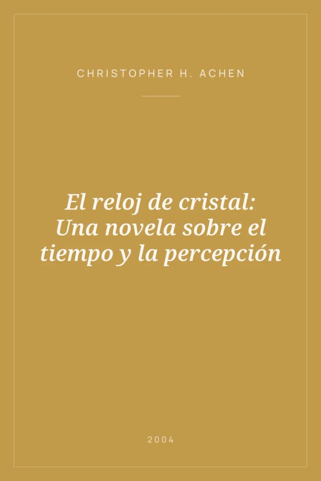 Portada de El reloj de cristal: Una novela sobre el tiempo y la percepción