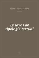 Portada de Ensayos de tipología textual