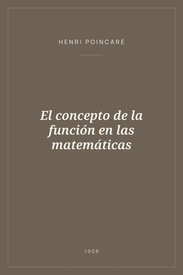 Portada de El concepto de la función en las matemáticas