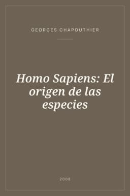 Portada de Homo Sapiens: El origen de las especies