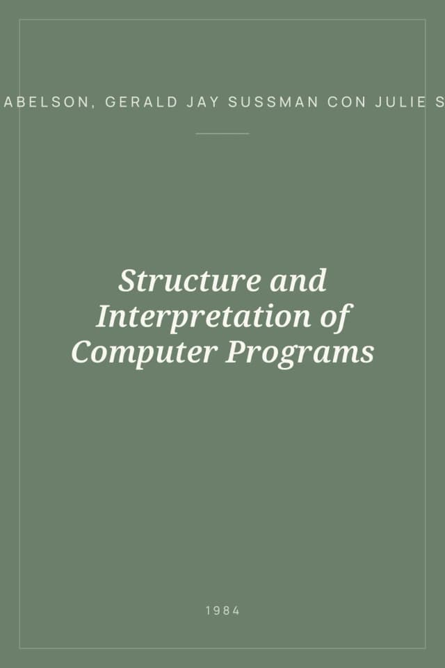 Portada de Structure and Interpretation of Computer Programs
