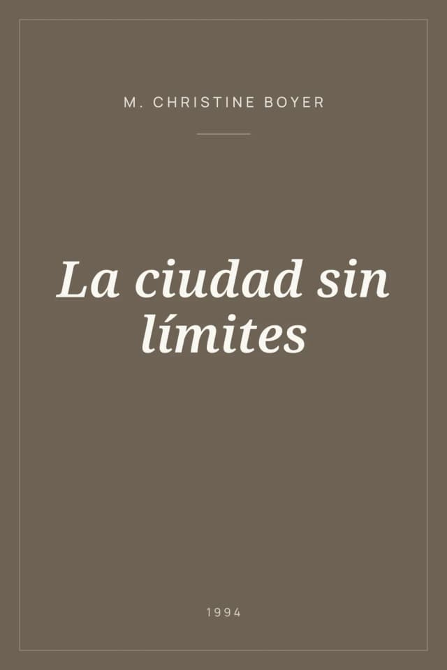 Portada de La ciudad sin límites
