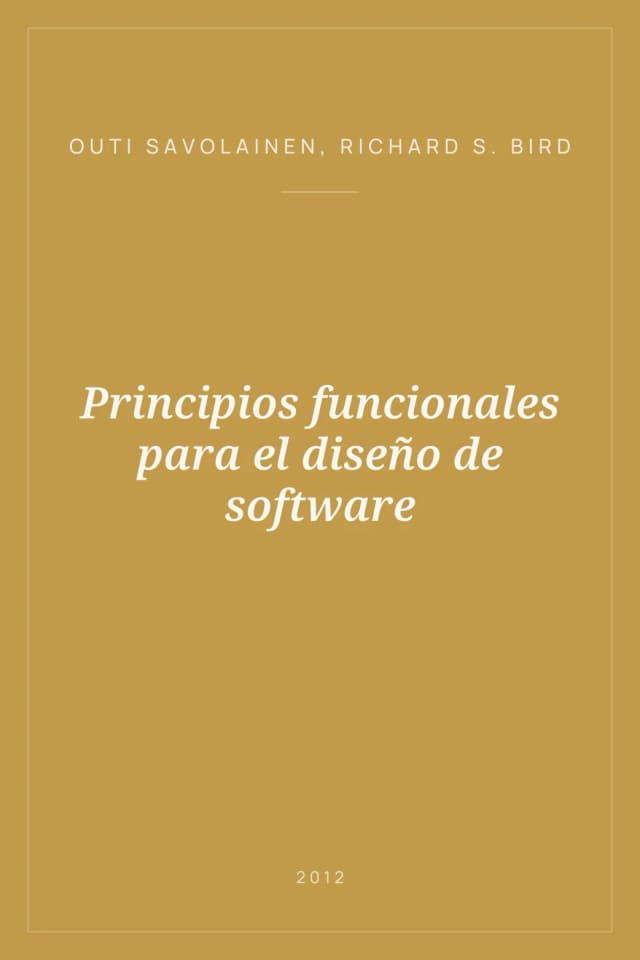Portada de Principios funcionales para el diseño de software