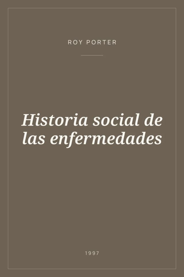 Portada de Historia social de las enfermedades