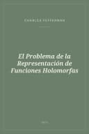 Portada de El Problema de la Representación de Funciones Holomorfas