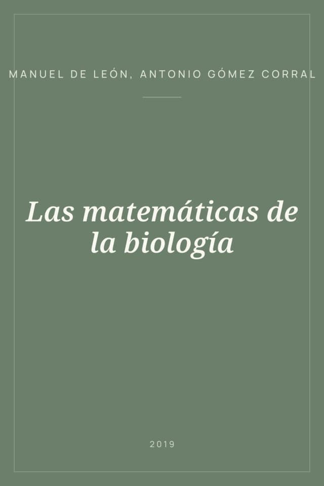 Portada de Las matemáticas de la biología