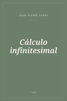 Portada de Cálculo infinitesimal