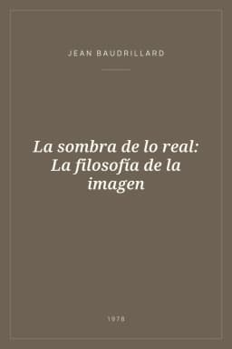 Portada de La sombra de lo real: La filosofía de la imagen