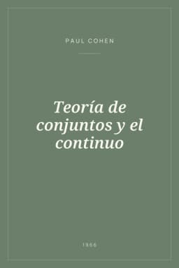 Portada de Teoría de conjuntos y el continuo