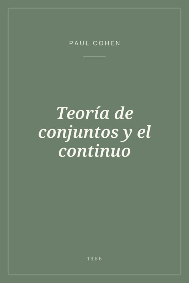 Portada de Teoría de conjuntos y el continuo