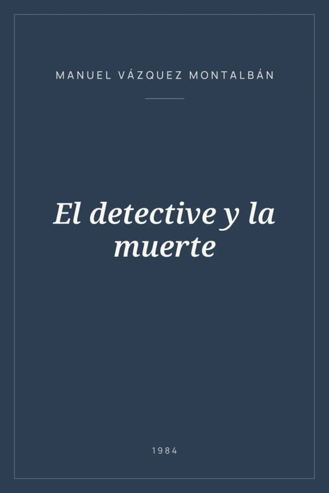 Portada de El detective y la muerte