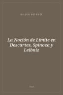Portada de La Noción de Límite en Descartes, Spinoza y Leibniz