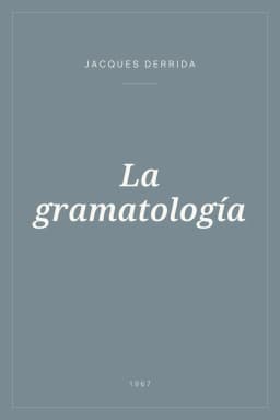 Portada de La gramatología