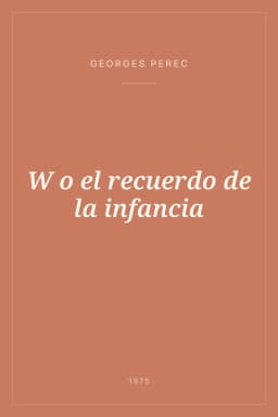 Portada de W o el recuerdo de la infancia